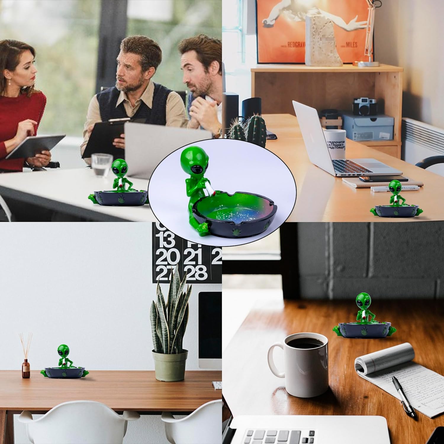 🎁Alien resin ashtray tabletop decoration gift