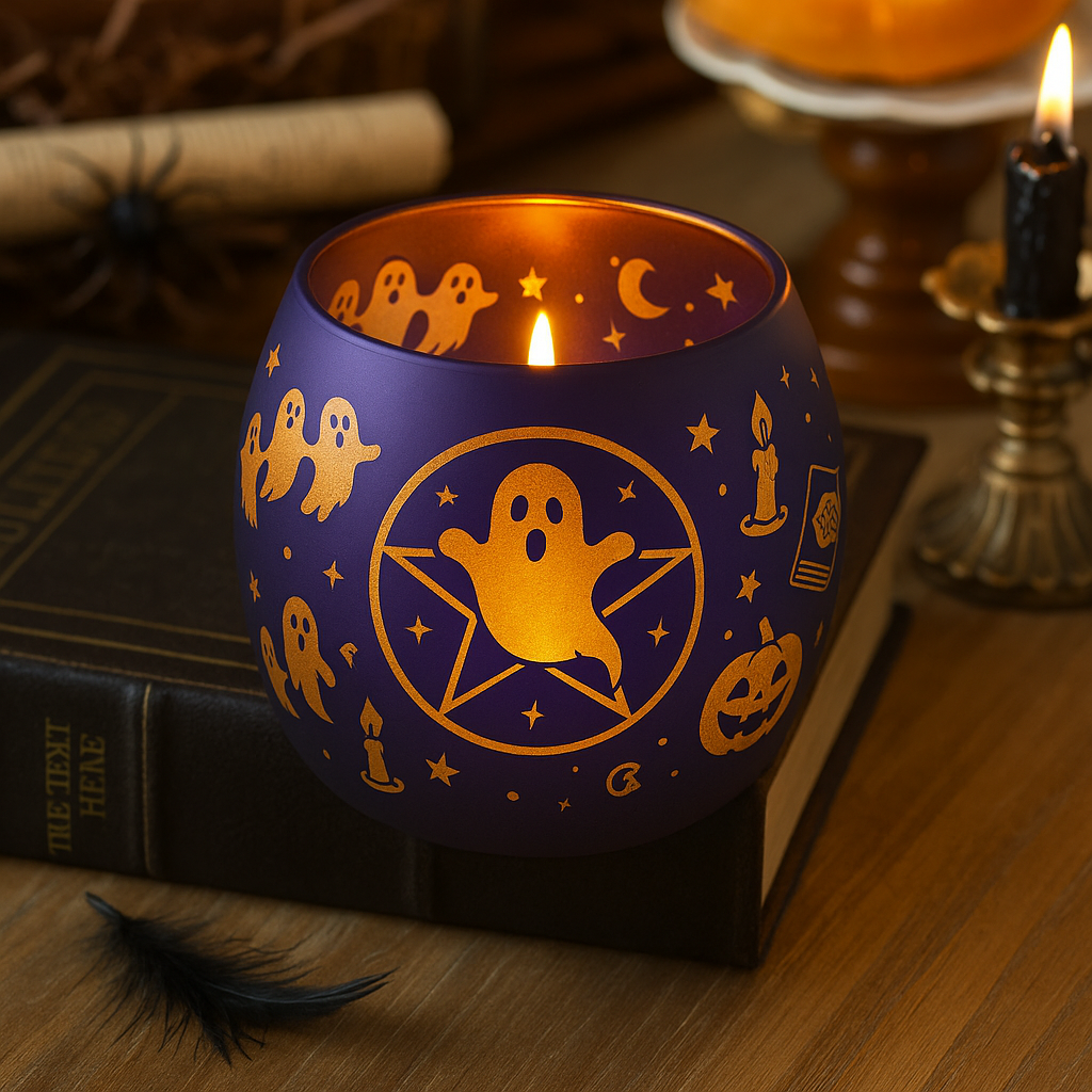 🕯️ Cast a Spooky Glow: Halloween Ambiance Candle Holders! 👻