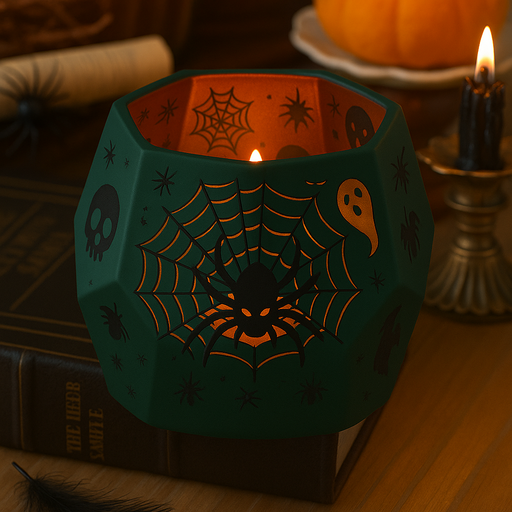 🕯️ Cast a Spooky Glow: Halloween Ambiance Candle Holders! 👻