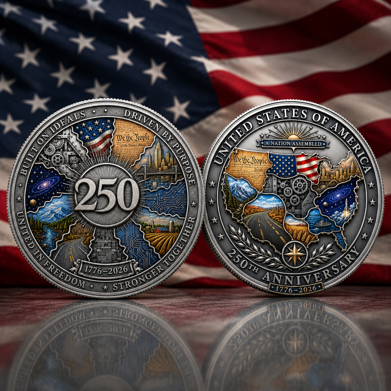 America 250th Anniversary “A Nation Assembled” Commemorative Coin