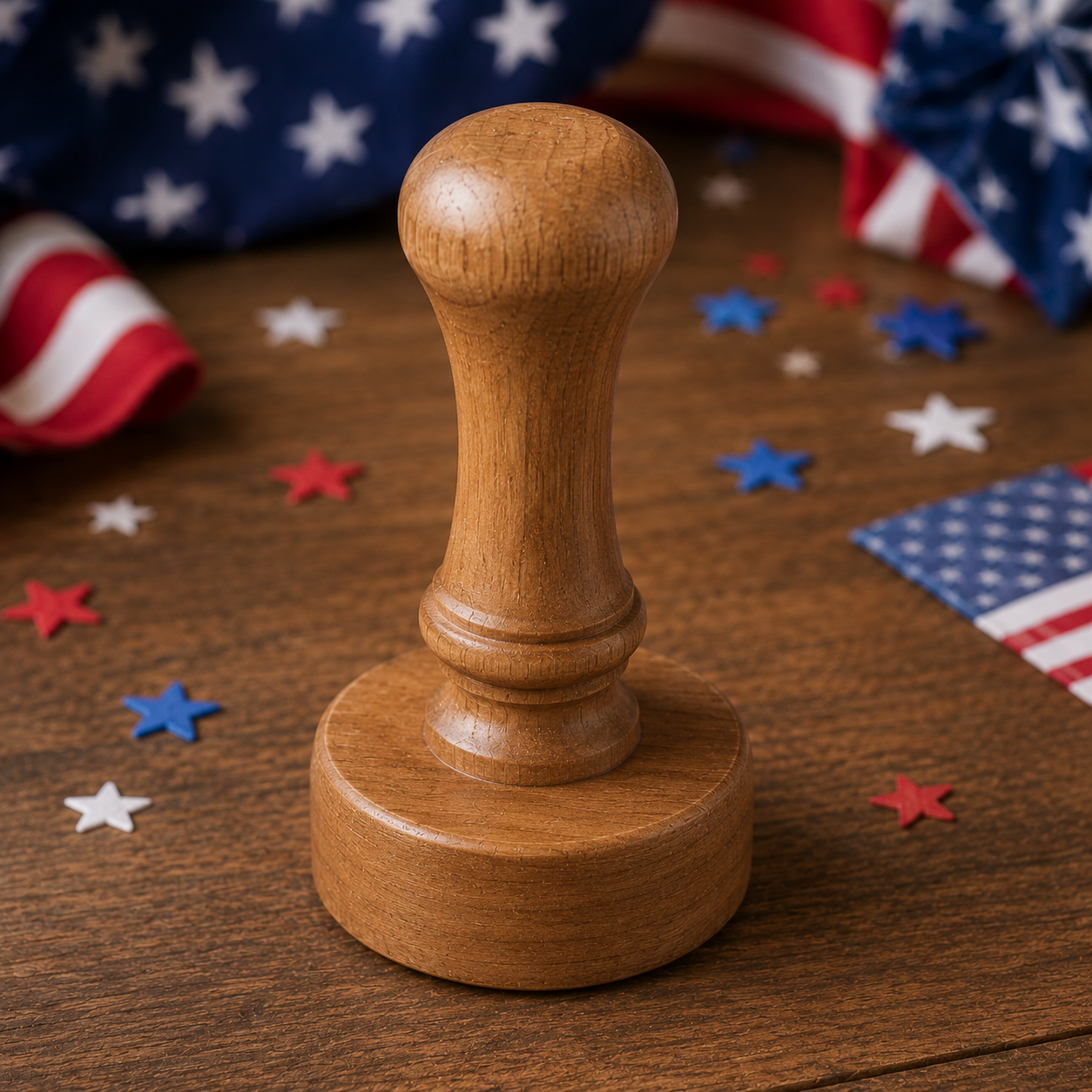 🇺🇸 America 250 Wooden Cookie Stamp – Bake with Patriot Pride