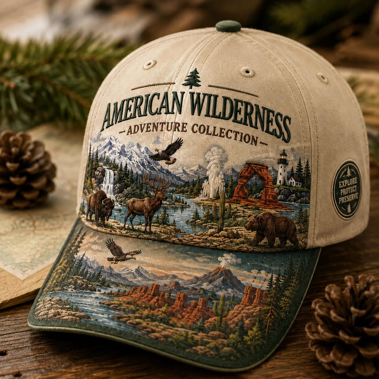 🏞️🧢 National Park Adventure Cap – Carry the Outdoors Wherever You Go