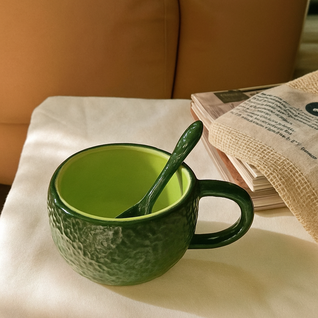3D Fruit Ceramic Mug Set