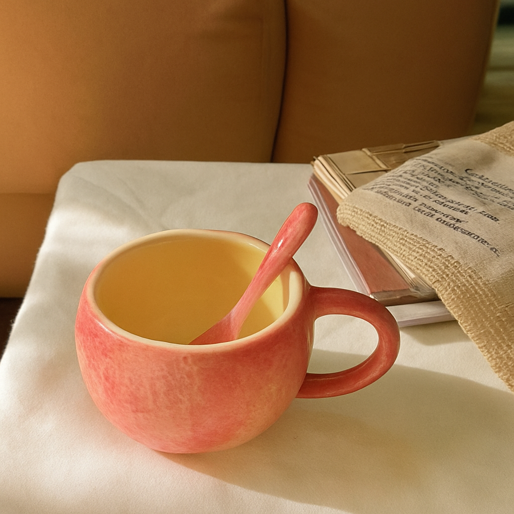 3D Fruit Ceramic Mug Set