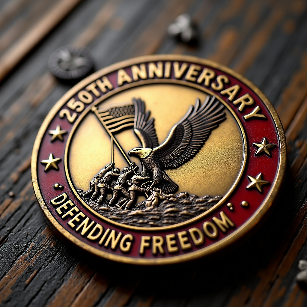 Enduring Legacy: 250th Anniversary "Defending Freedom" Commemorative Medallion