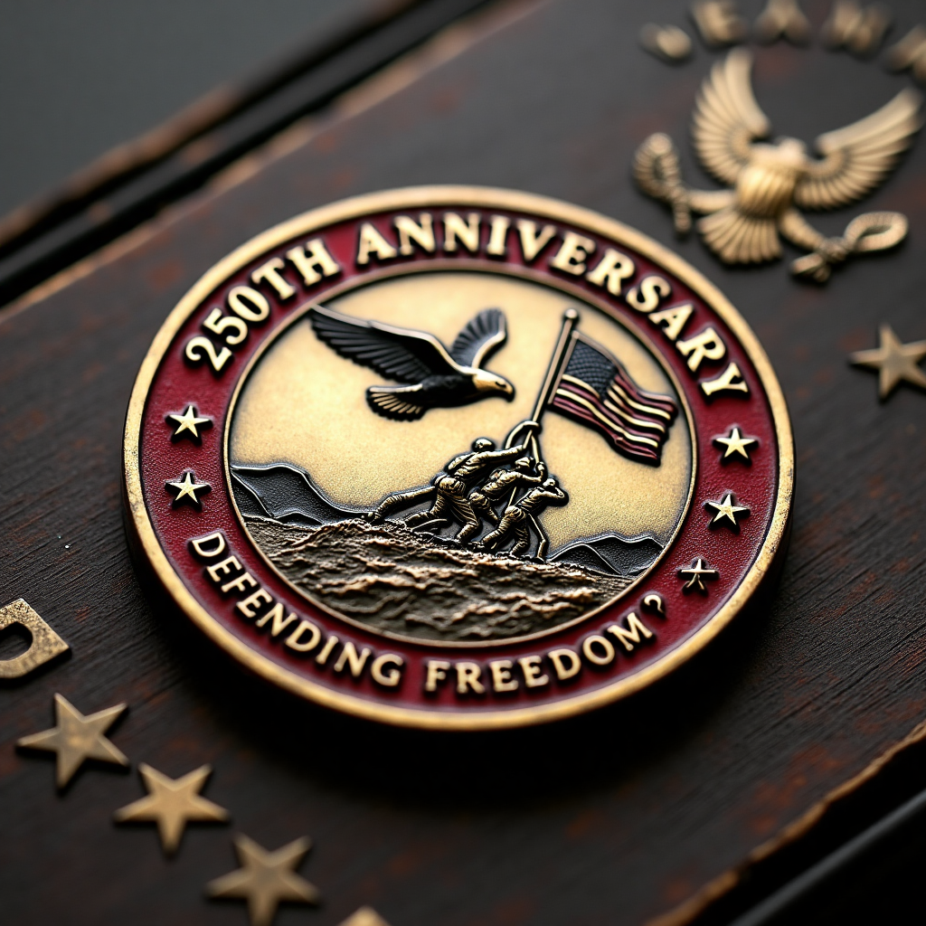 Enduring Legacy: 250th Anniversary "Defending Freedom" Commemorative Medallion