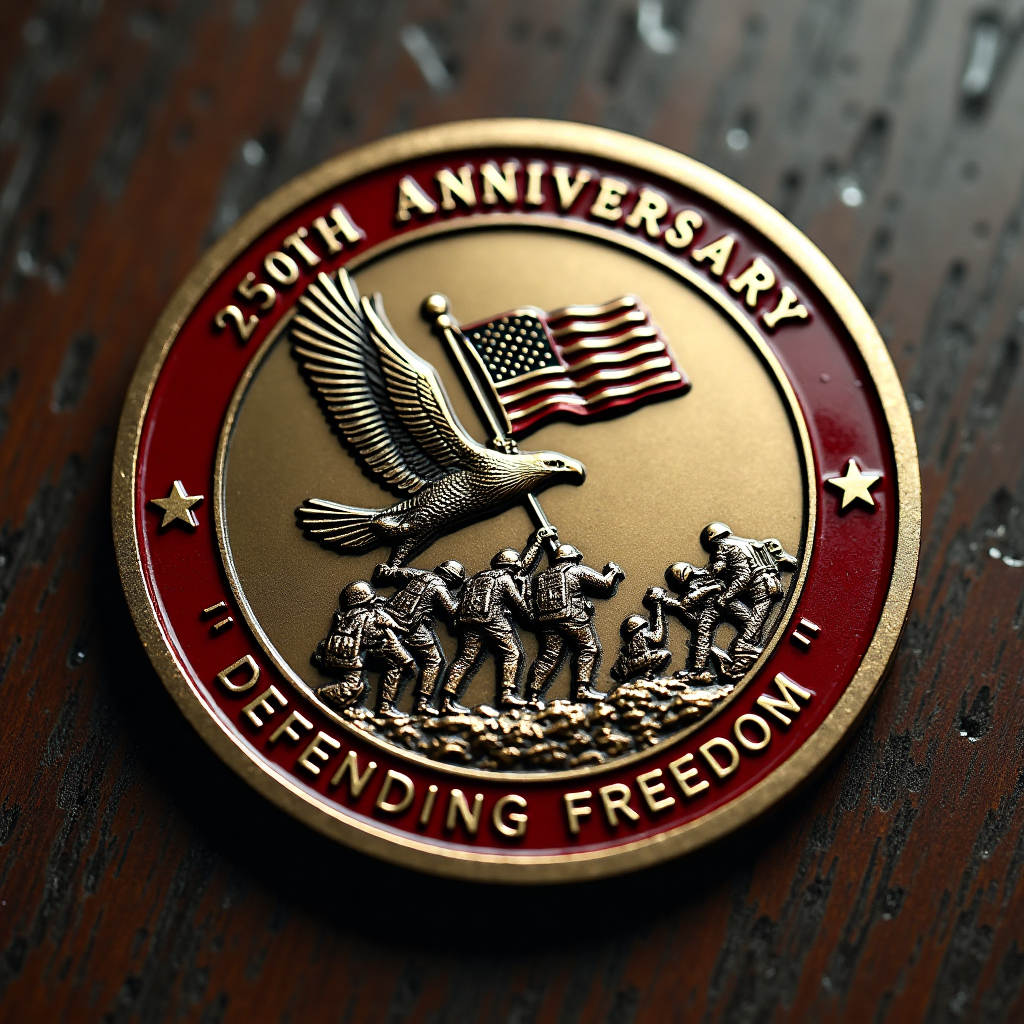 Enduring Legacy: 250th Anniversary "Defending Freedom" Commemorative Medallion