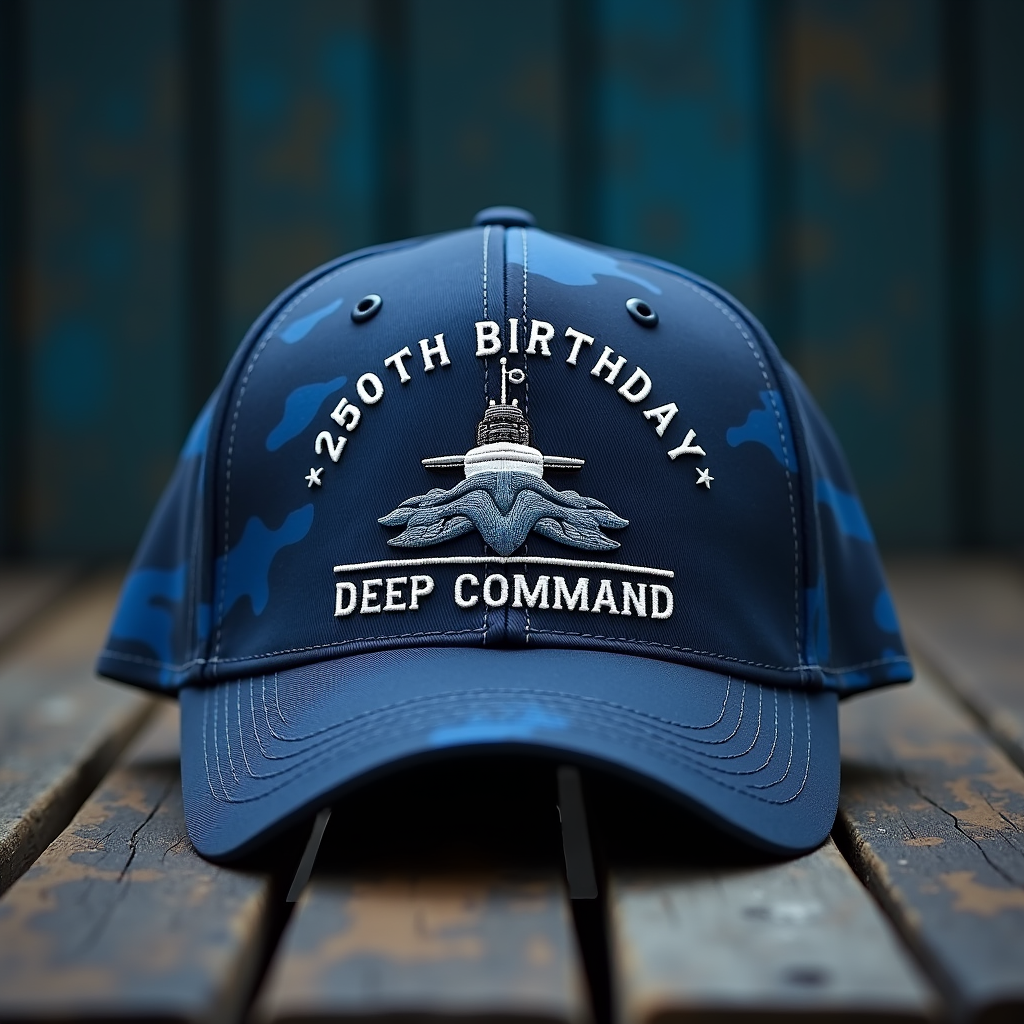 250th Birthday Embroidered Military Caps