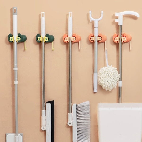 🔥(Last Day Promotion -50% OFF)Wall Mounted Mop Organizer