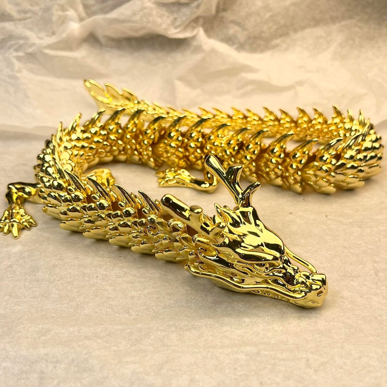 (🔥2024 Hot Sale🔥) - Gold Dragon with Movable Joints