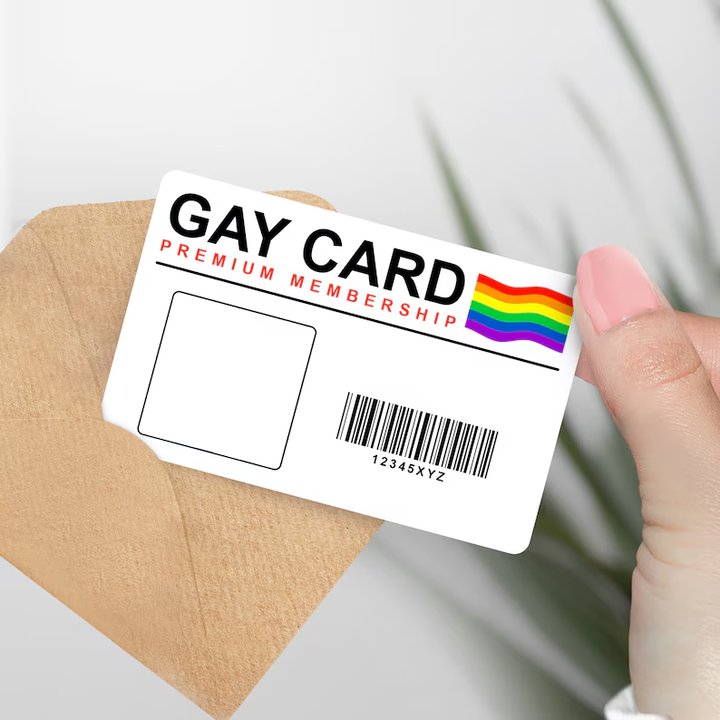 Personalised GAY CARD - Funny Gift