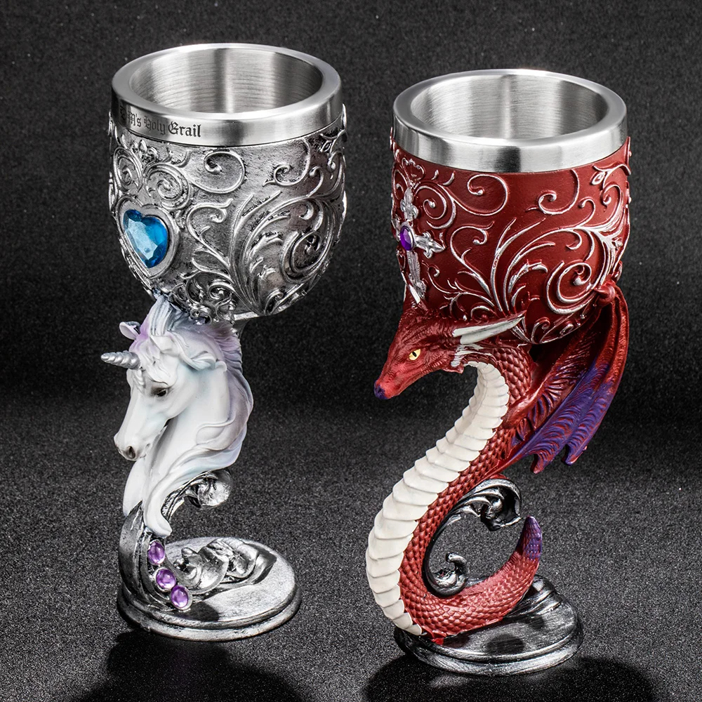 💀Magic Style Stainless Steel Decorative Goblet