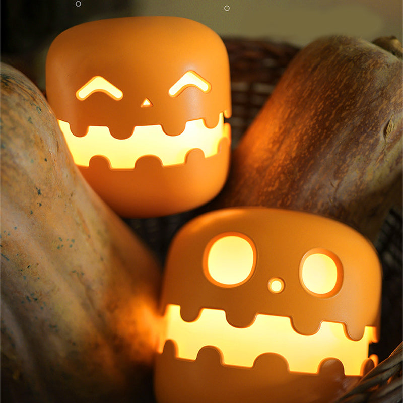🎃 Pumpkin Night Light - Rechargeable LED Lamp with Adjustable Brightness