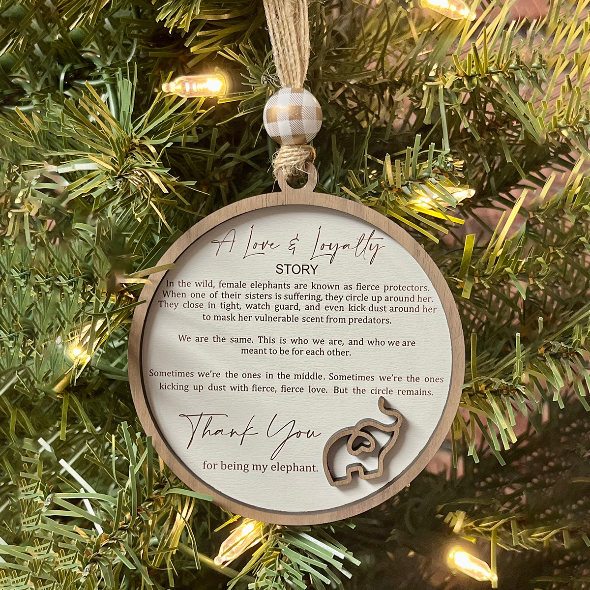 🎄Christmas Pre-sale🎁Friendship Elephant Ornament