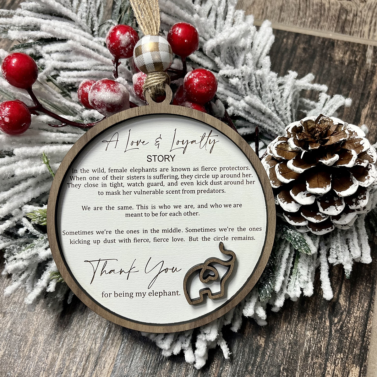 🎄Christmas Pre-sale🎁Friendship Elephant Ornament