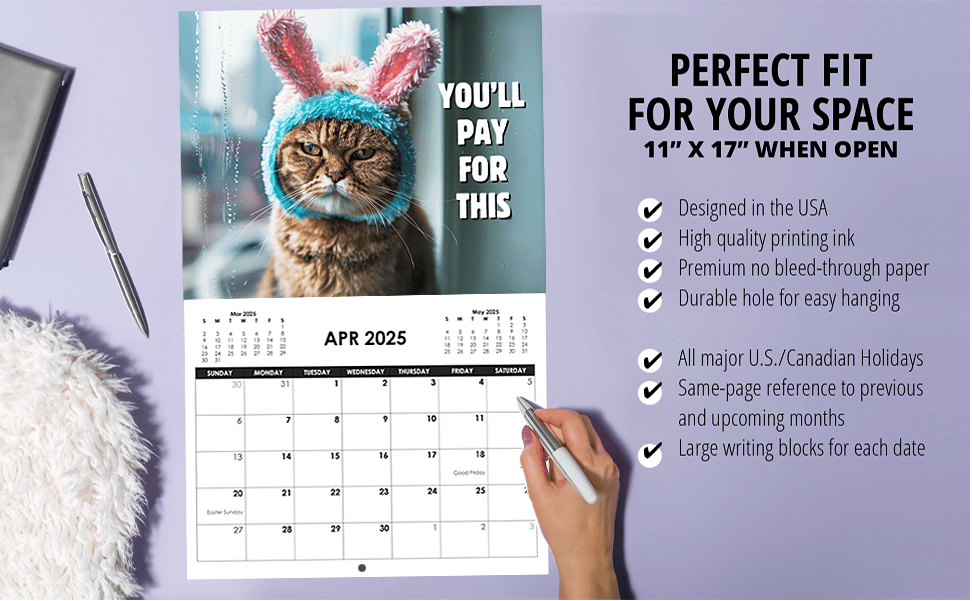 😾2025 Peed-Off Cats Calendar