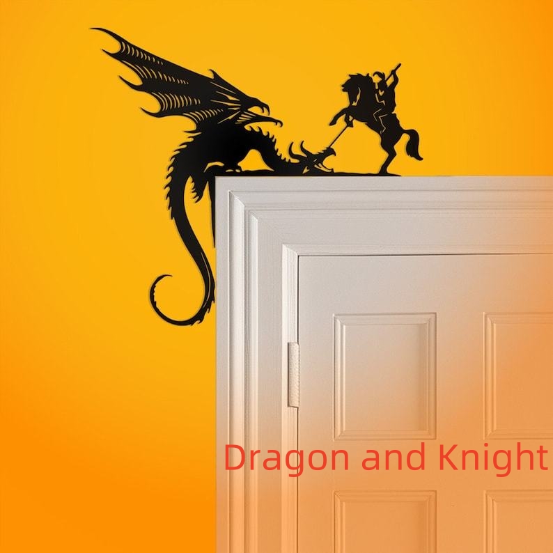 🔥🔥LAST DAY BIG SALE--Cute Dragon Metal Door Topper