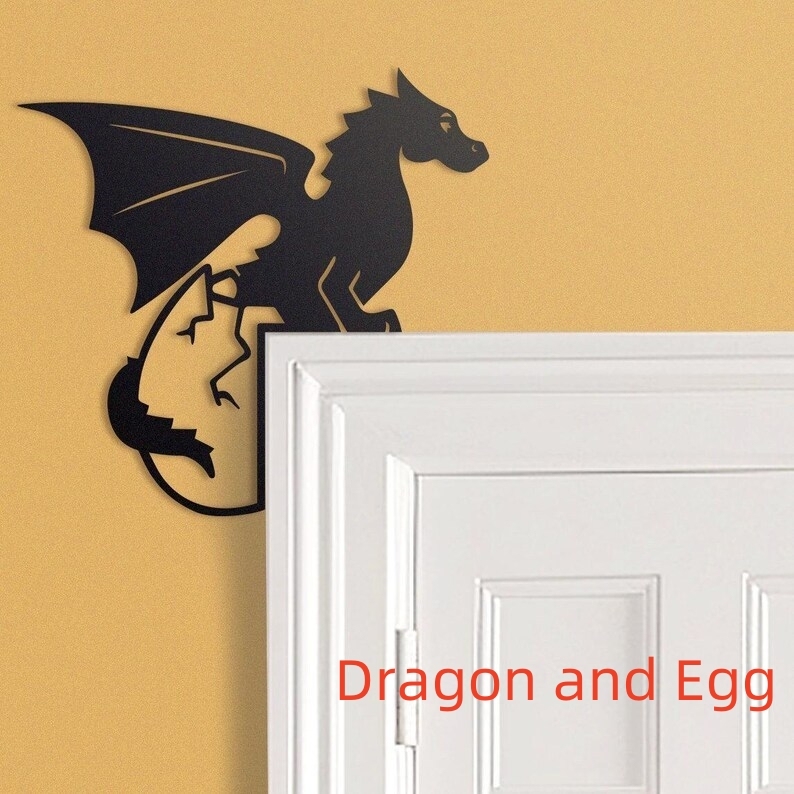 🔥🔥LAST DAY BIG SALE--Cute Dragon Metal Door Topper
