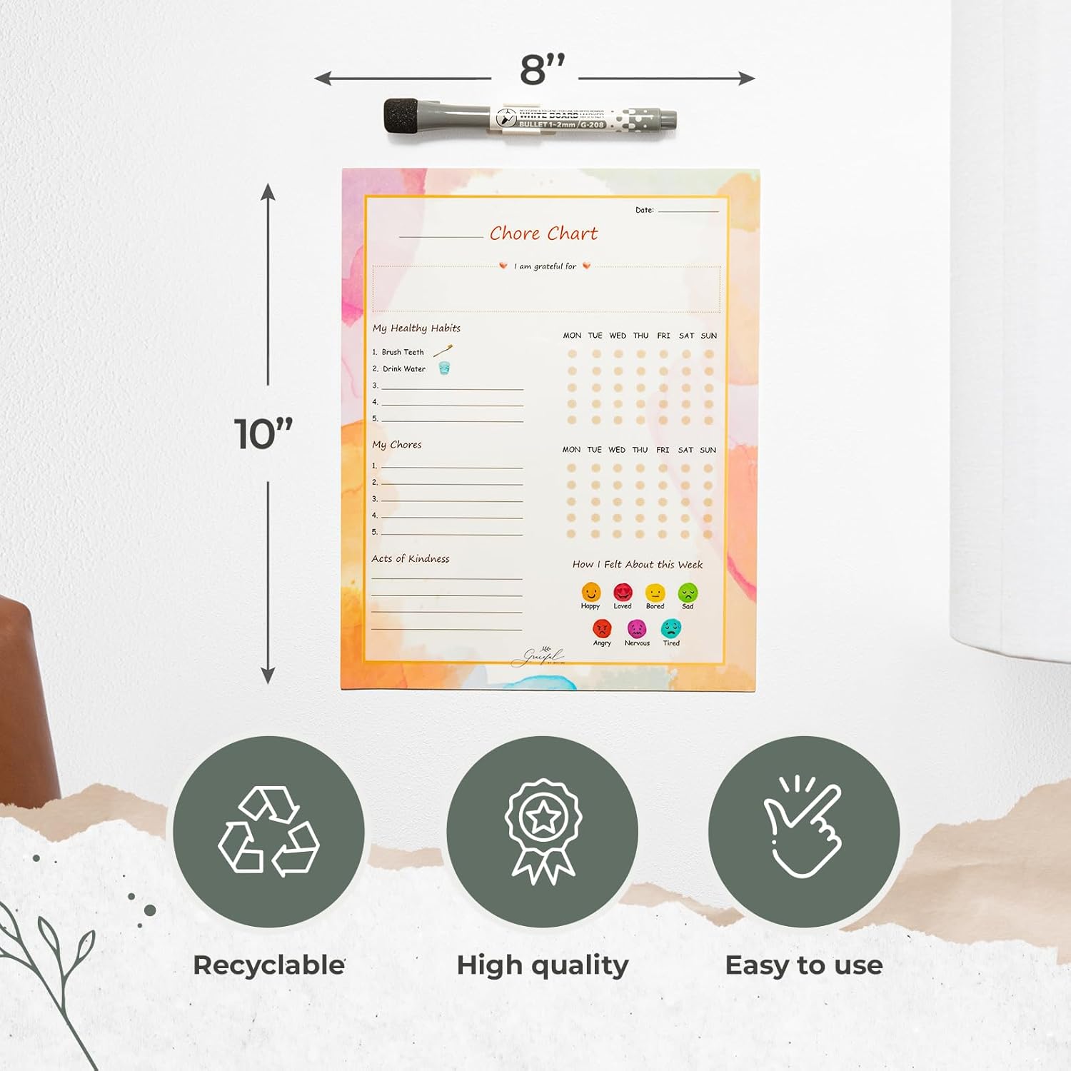💖Graceful By Design Chores Chart for Kids