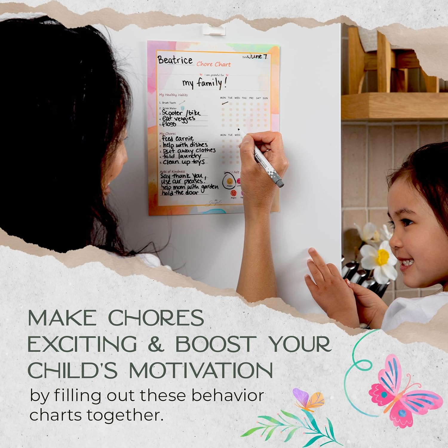 💖Graceful By Design Chores Chart for Kids