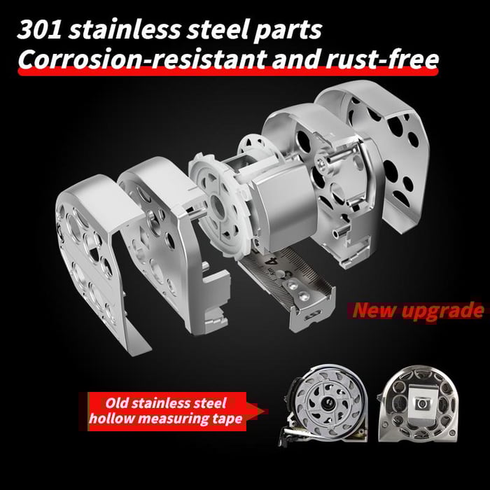 Retractable Tape 16FT Stainless Steel Measuring Tape