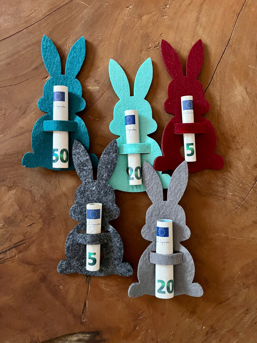 Easter Bunny Money Holder Gift
