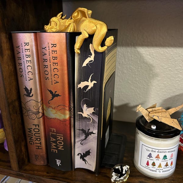 🐉💫Sleeping Dragon Bookshelf Decor