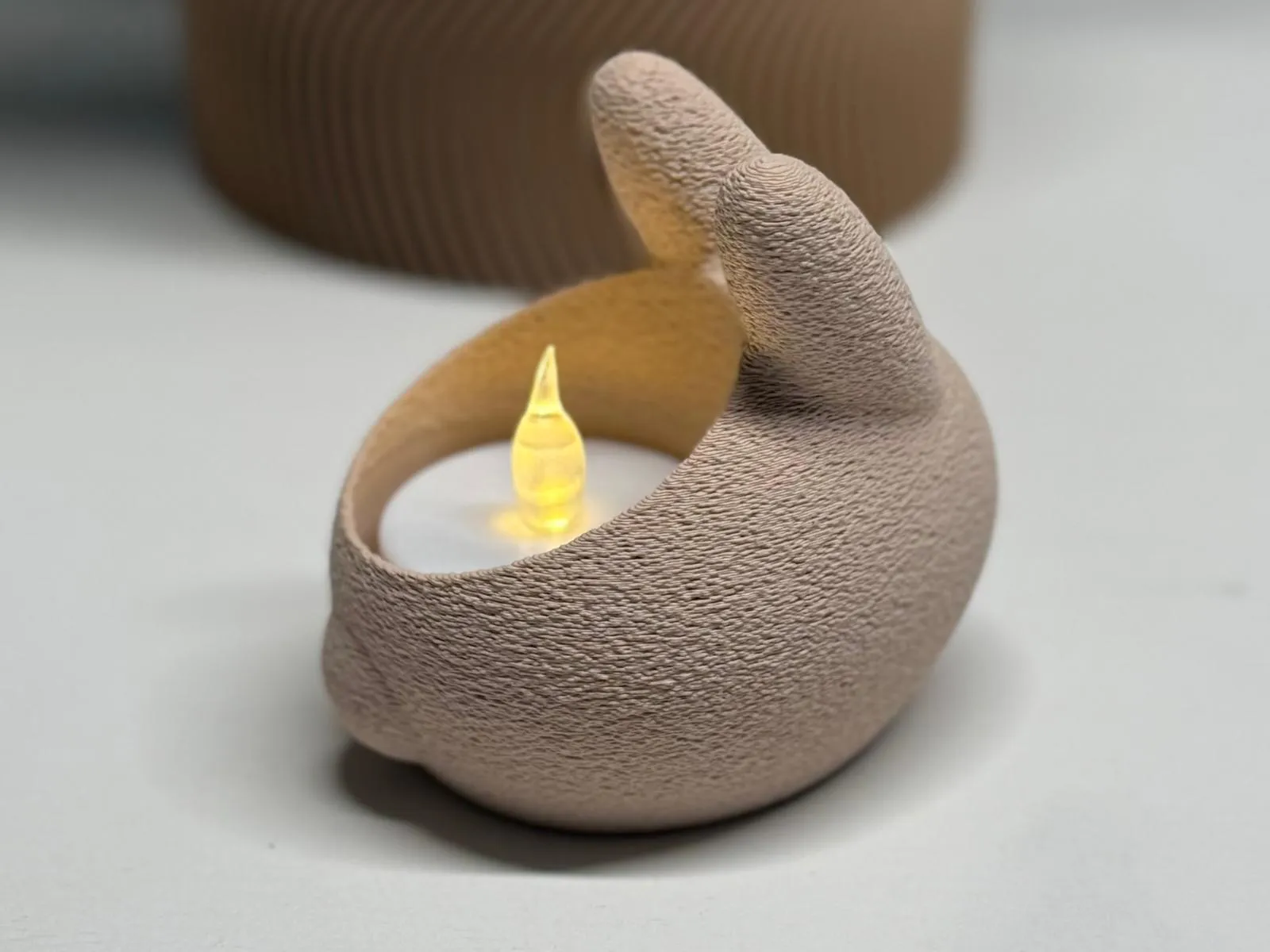 3D Printed Easter Bunny Flameless Candle Set🐇