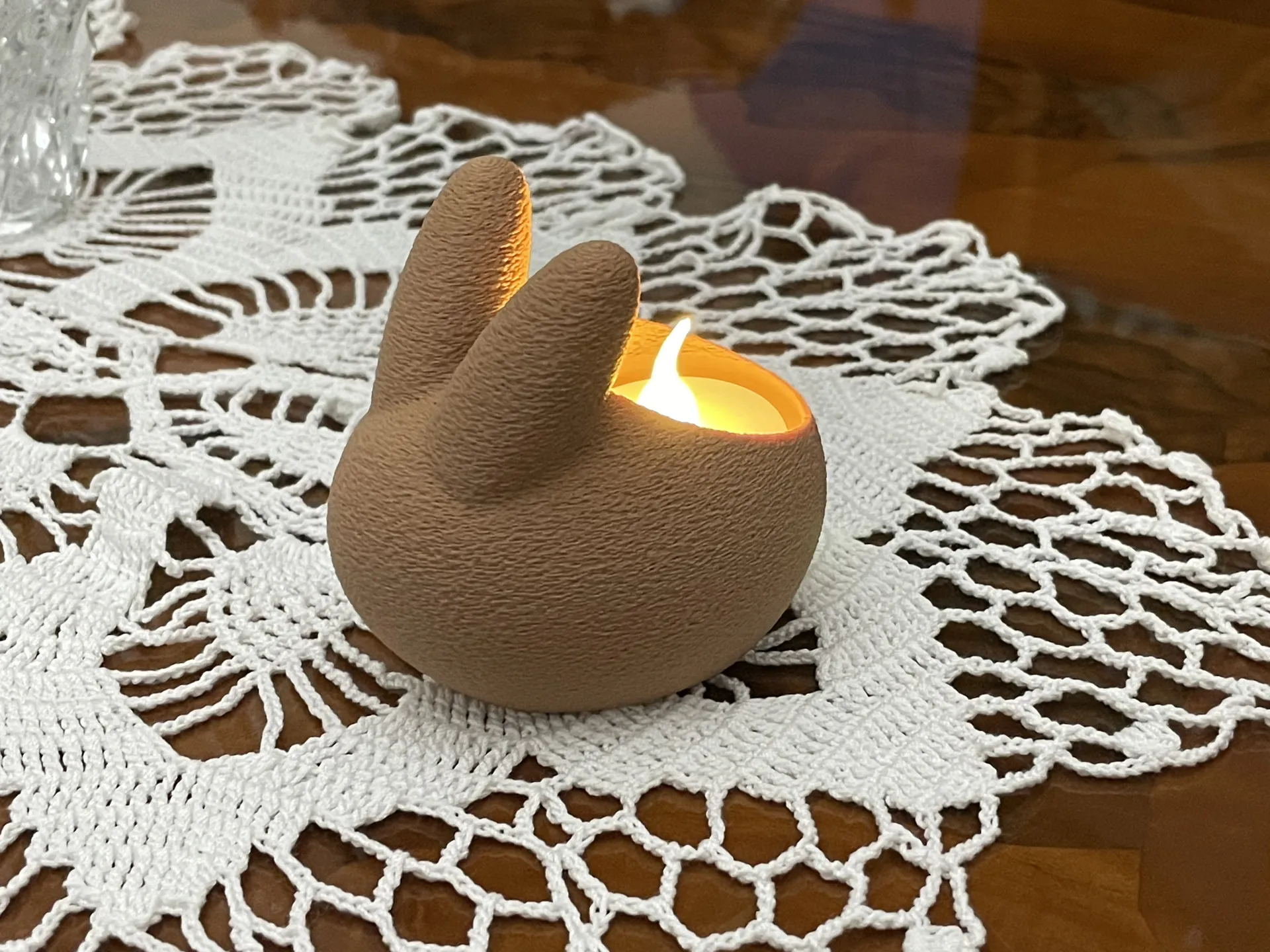 3D Printed Easter Bunny Flameless Candle Set🐇