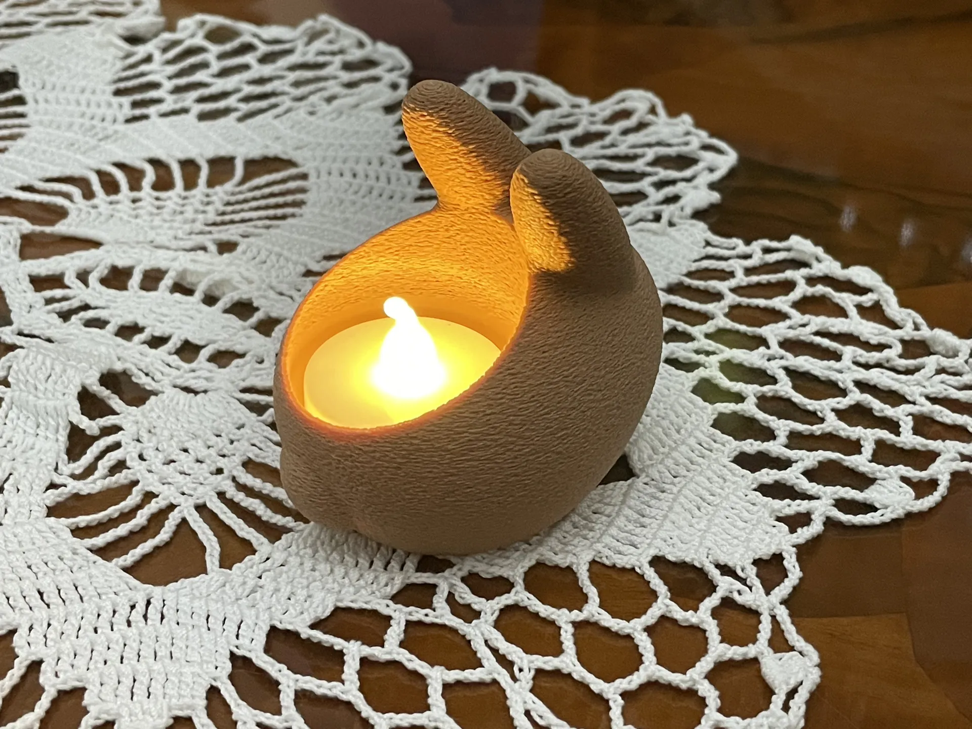 3D Printed Easter Bunny Flameless Candle Set🐇