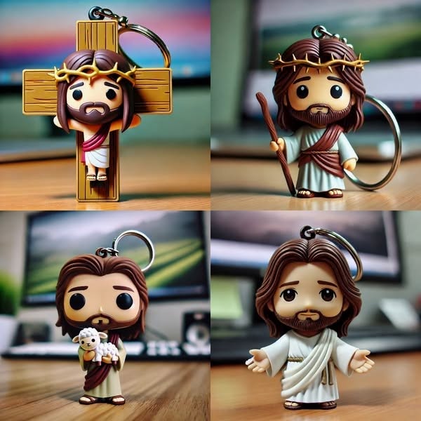🎉Buy 3 Get 1 Free🎁Jesus doll key chain✝️