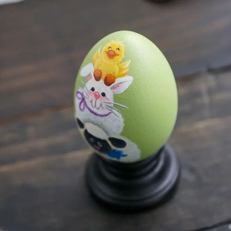 Wooden Easter Egg