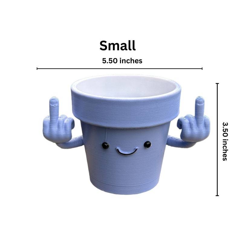 Funny & Unique Middle Finger Plant Pot