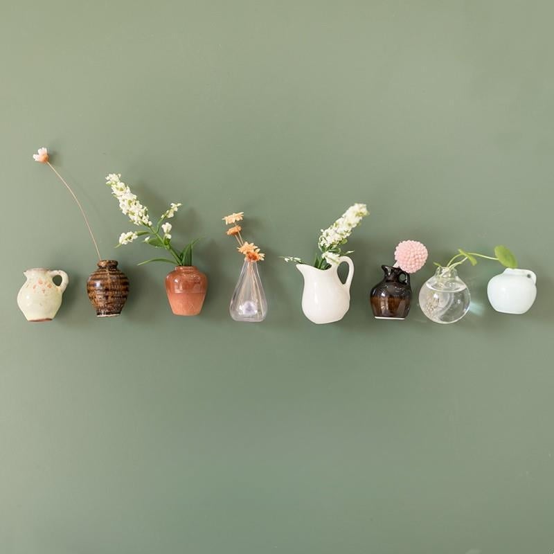 Cute Plant Vase Fridge Magnets