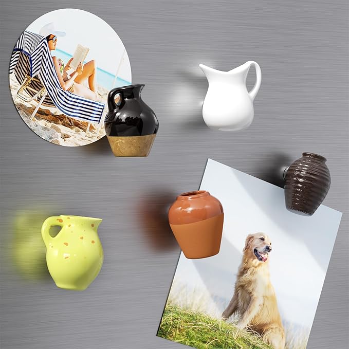 Cute Plant Vase Fridge Magnets
