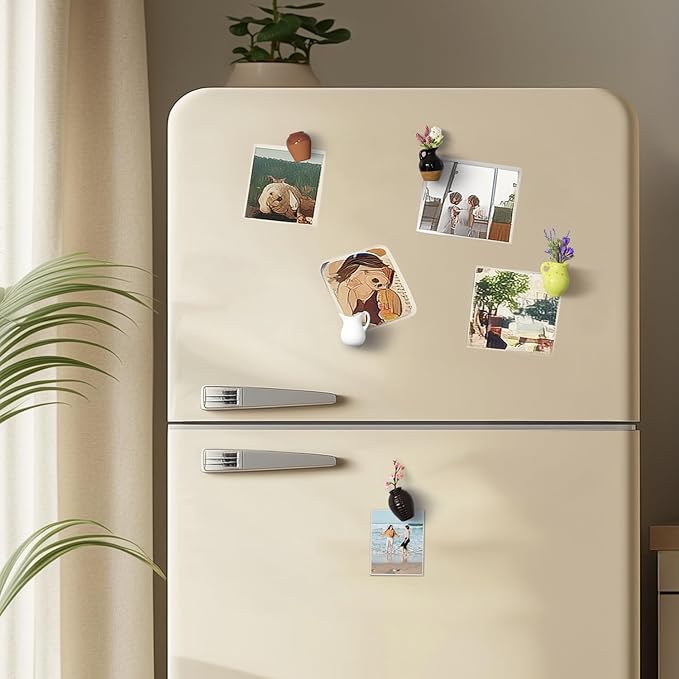 Cute Plant Vase Fridge Magnets