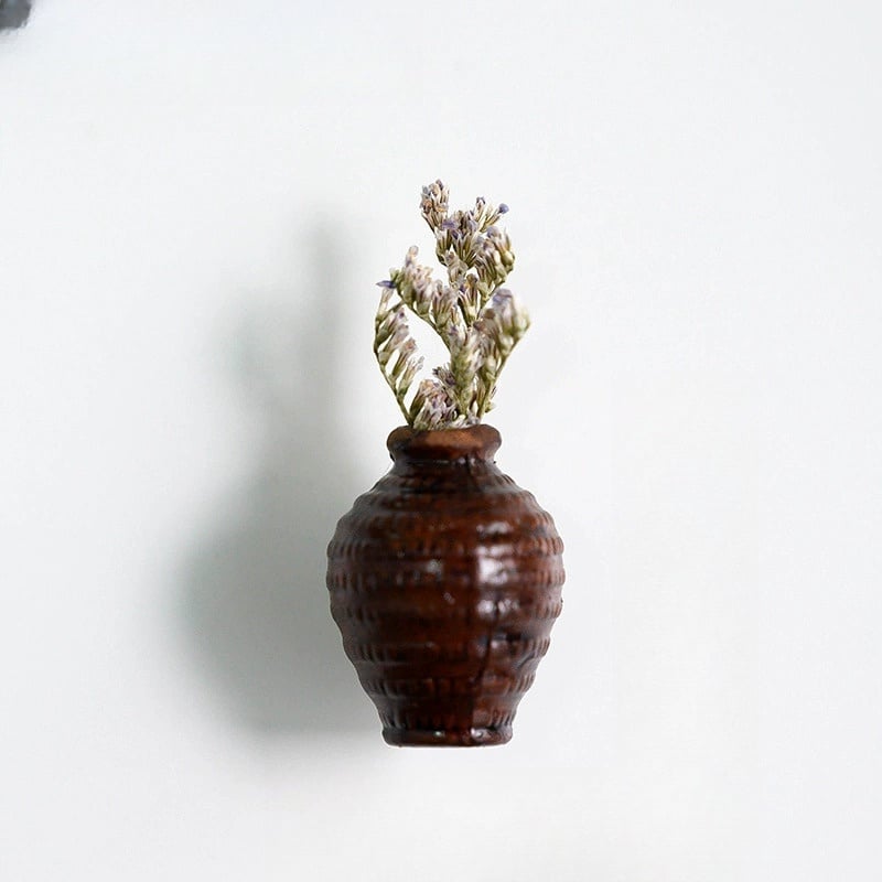 Cute Plant Vase Fridge Magnets