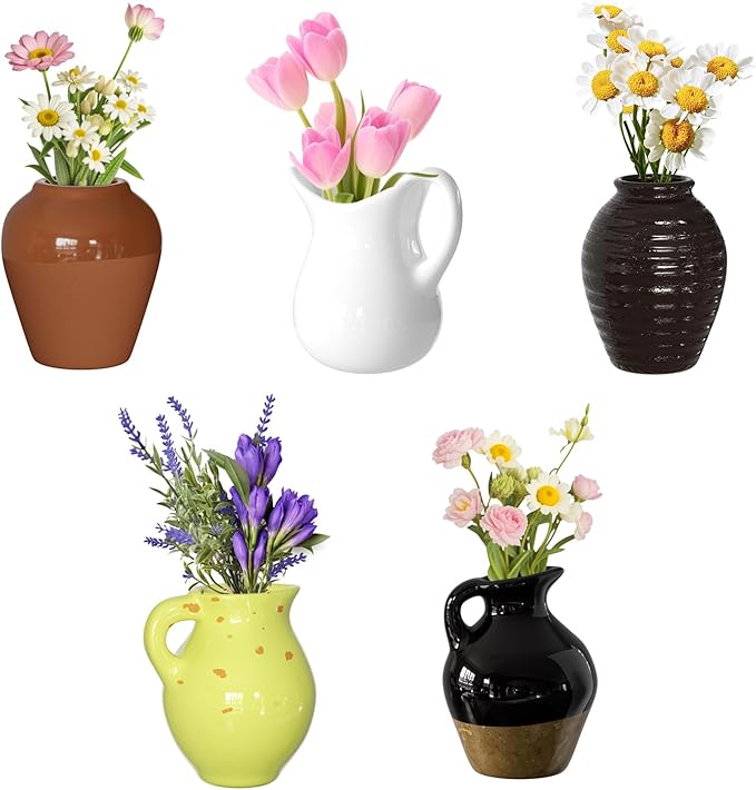Cute Plant Vase Fridge Magnets