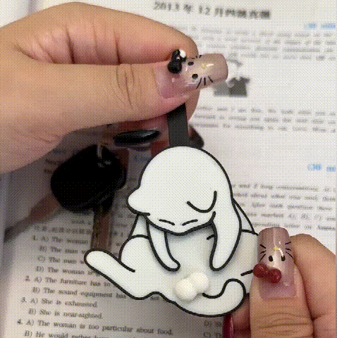 ✨Hot Sale 50% OFF--🤣Funny Wiggling Cat Keychain