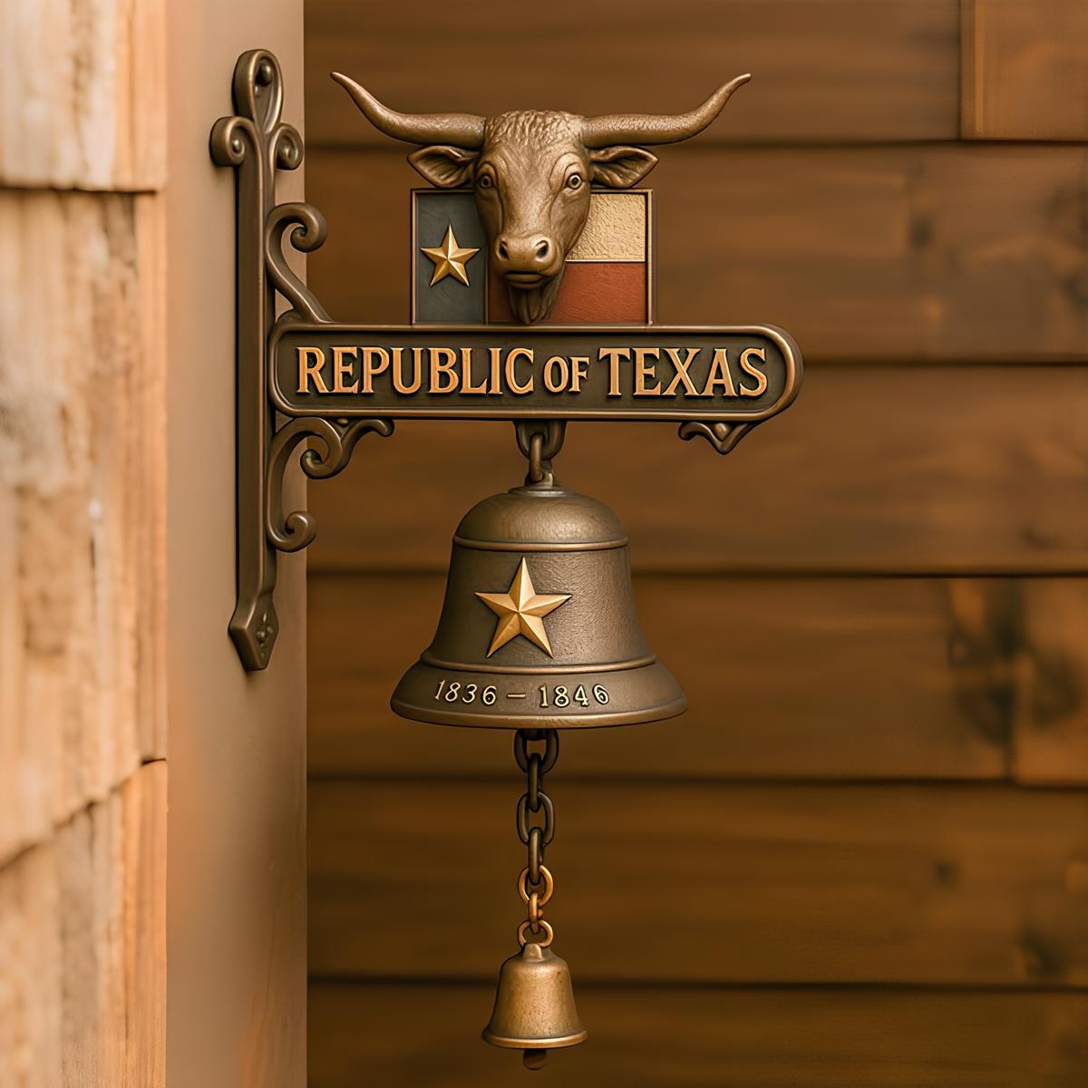 🔔⭐Republic of Texas Heritage Door Bell 