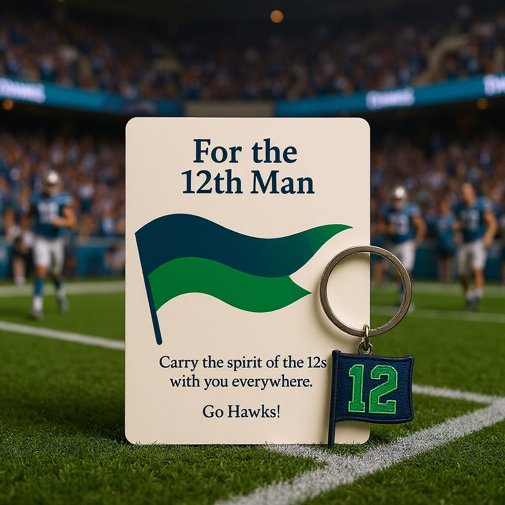 🏈12th Fan Keychain – Your Spirit, Our Strength