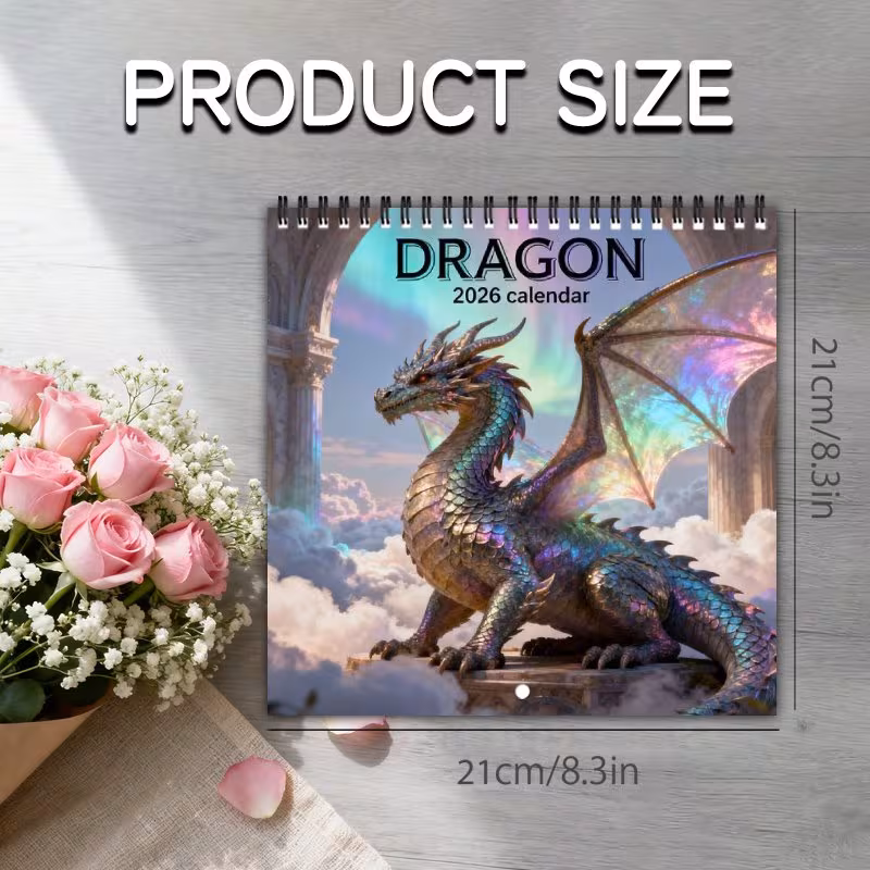 🎁49% OFF🔥🐲2026 Dragon Fantasy Wall Calendar