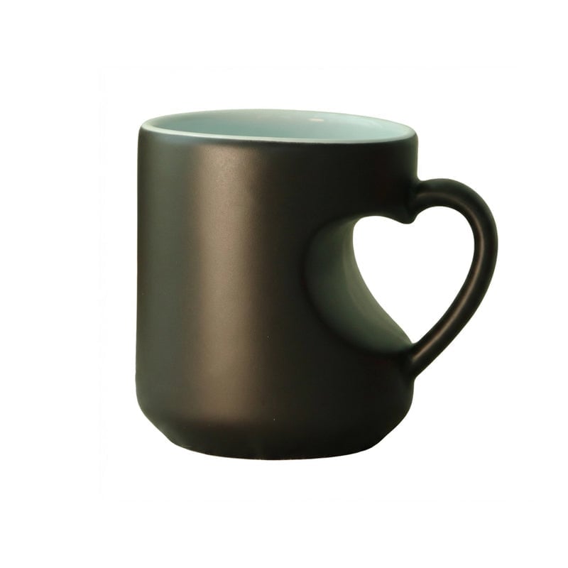Heart-shaped Color-changing Ceramic Mug