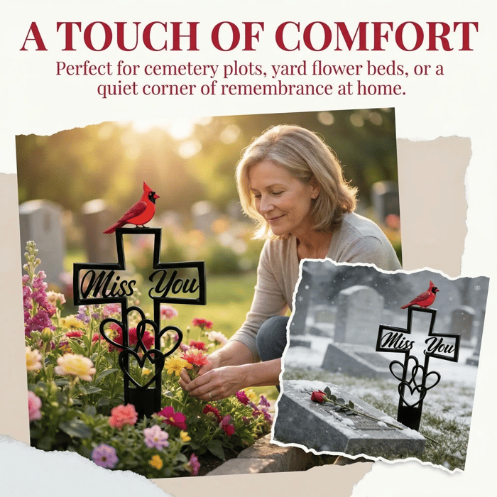 💖Metal Cemetery Memorial Plaque for Remembrance✝️