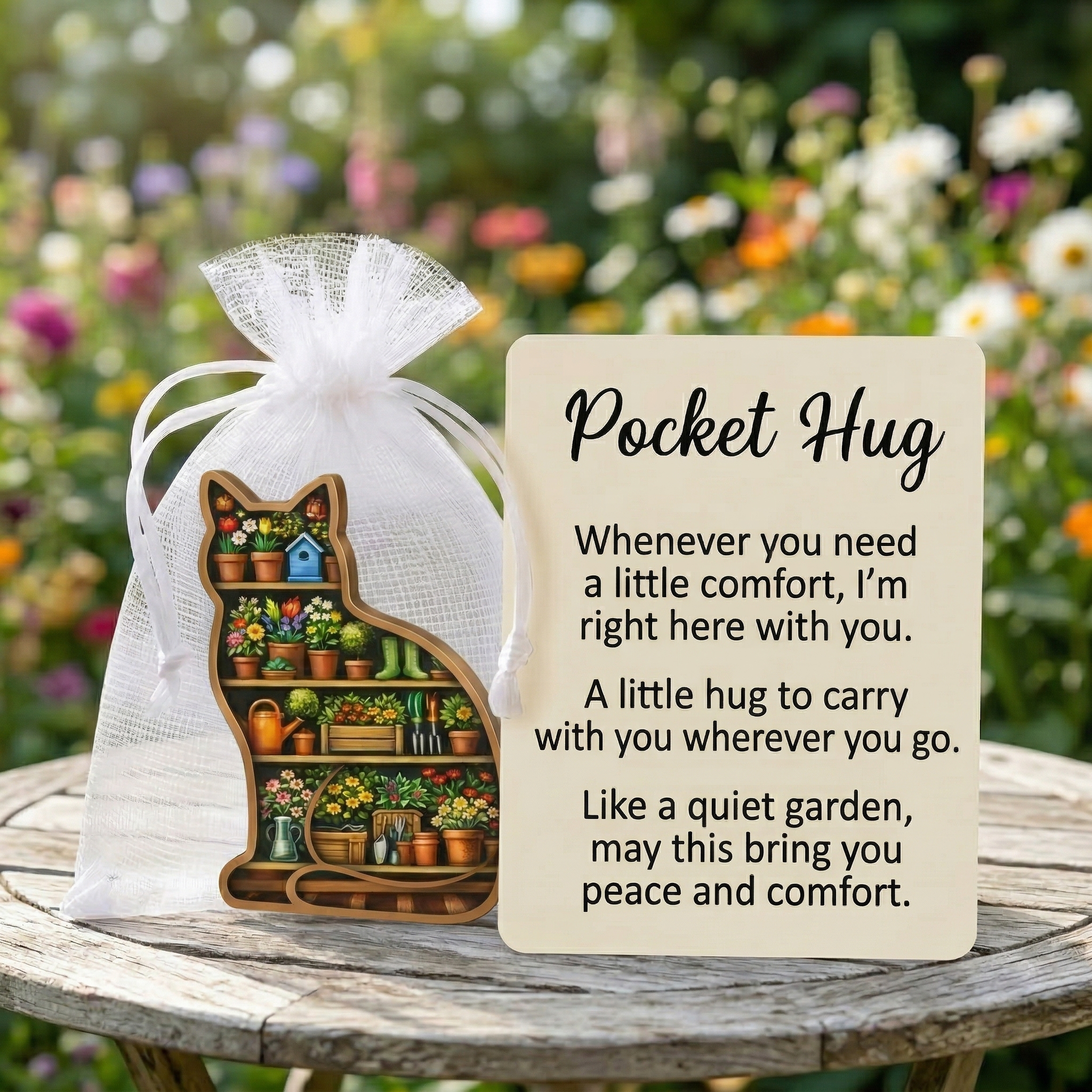 🌱🐱The Garden Cat Pocket Hug