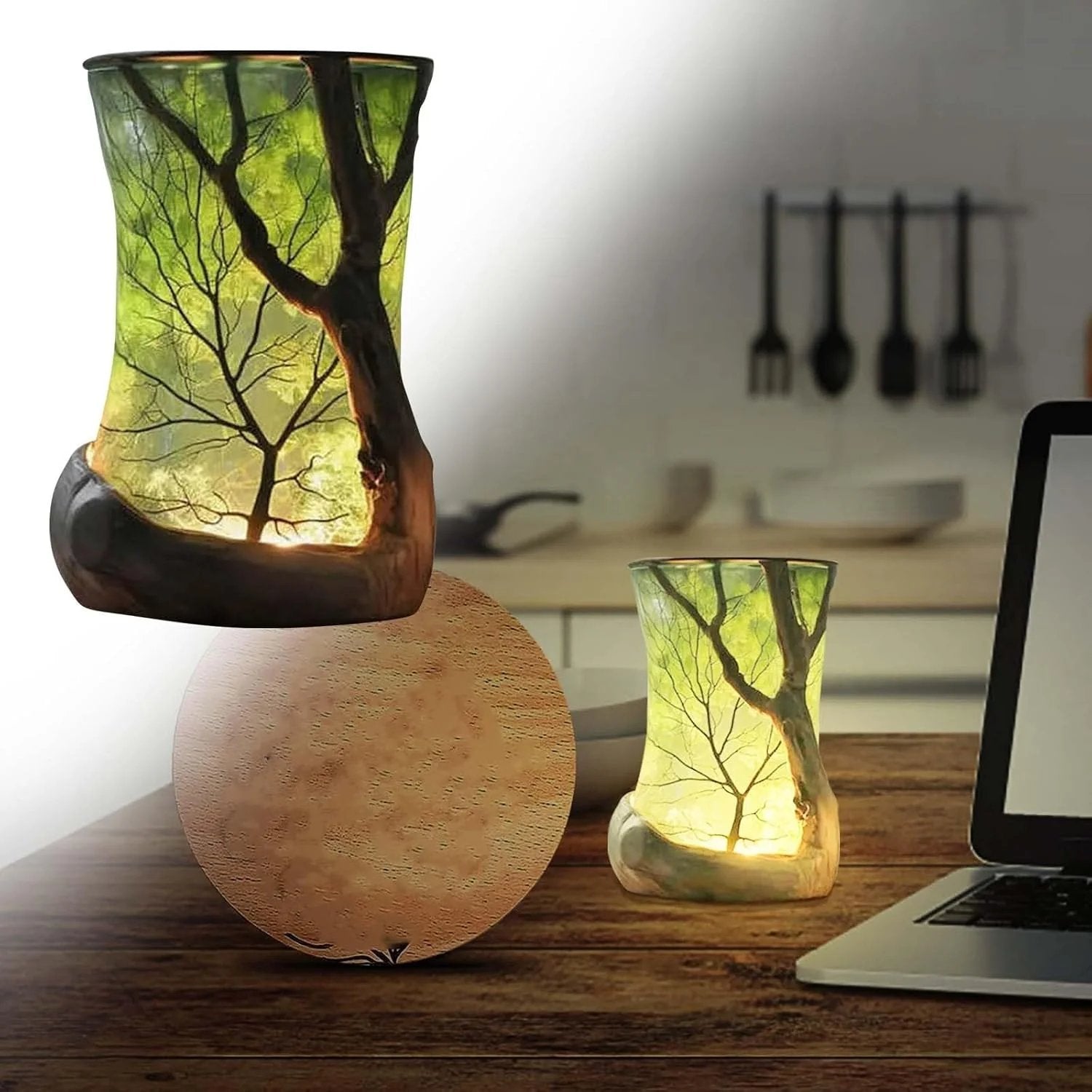 🌿“Enchanted Forest” Nature-Inspired Ambient Lamp