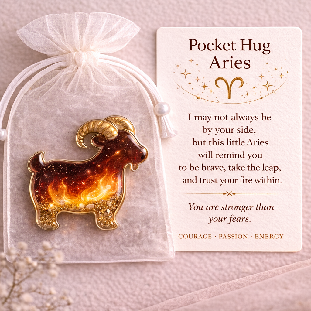 ✨🎁Zodiac Glass Pocket Hug