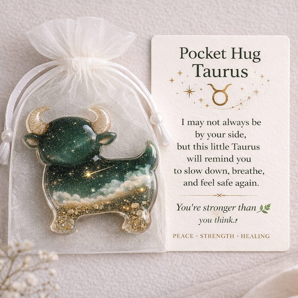 ✨🎁Zodiac Glass Pocket Hug
