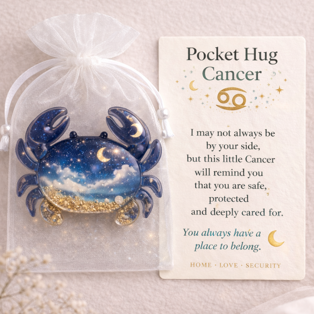 ✨🎁Zodiac Glass Pocket Hug