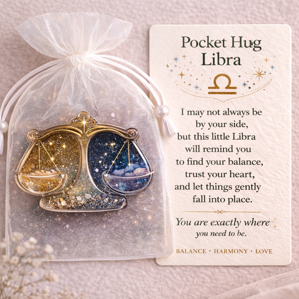 ✨🎁Zodiac Glass Pocket Hug